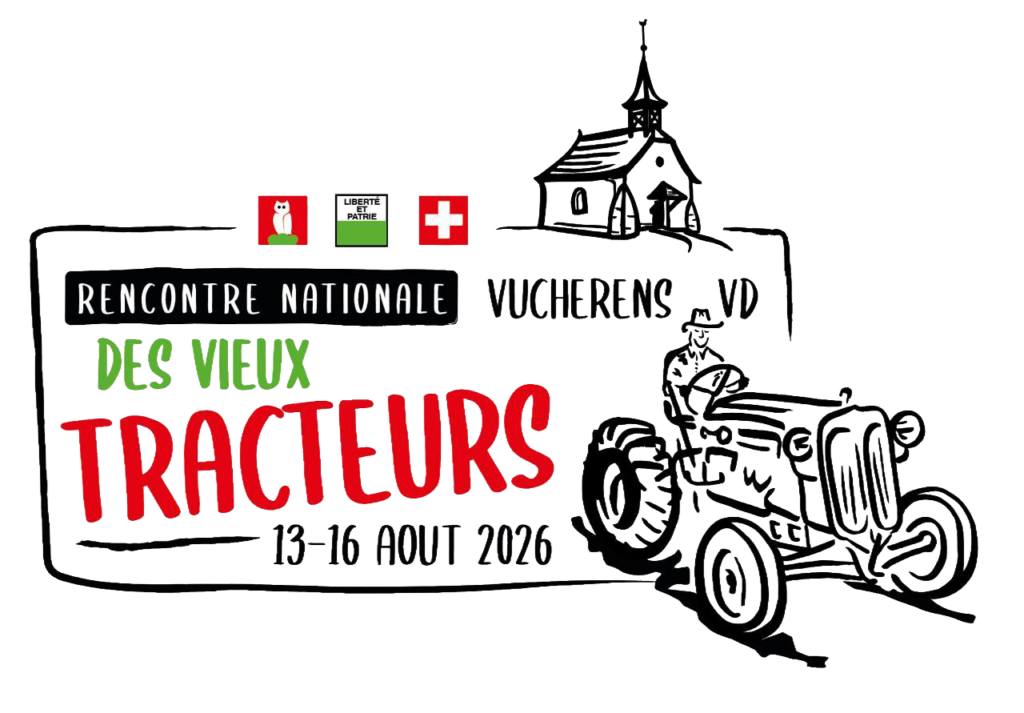 Logo Rencontre Nationale des vieux tracteurs des 13-16 Août 2026 à Vucherens VD